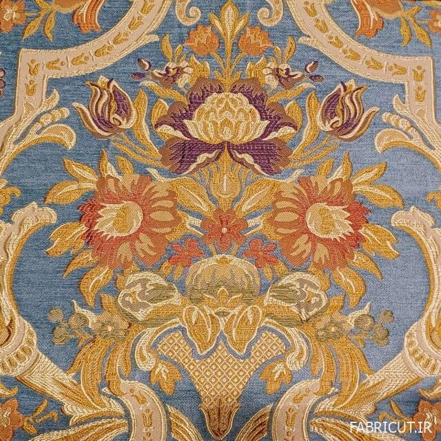 پارچه مبلی جنس شانل طرح کارتیه ۲گل ۱گل پارچه مبلی جنس شانل طرح کارتیه ۲گل ۱گل - Image 1