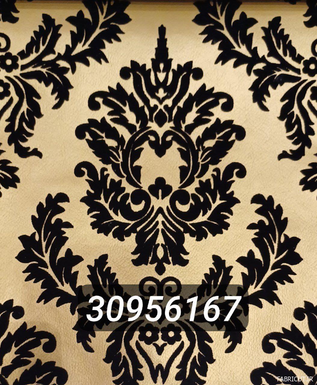 پارچه مبلی چرم گل مخملی فلوک پارچه مبلی چرم گل مخملی فلوک - Image 1